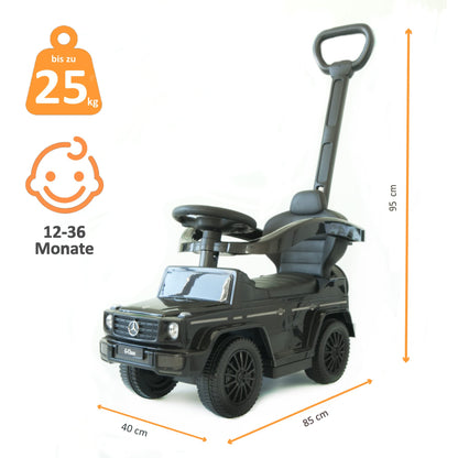 LEMODO Mercedes Rutschauto mit Schiebstange & Sicherheitsbügel