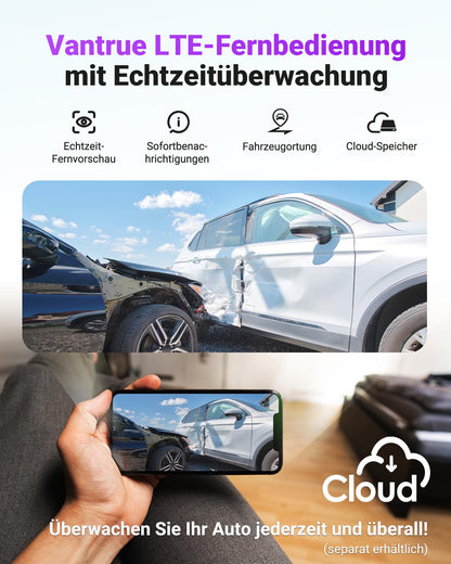 VANTRUE S1 PRO MAX 4K STARVIS 2 Dashcam Auto Vorne 5G WLAN