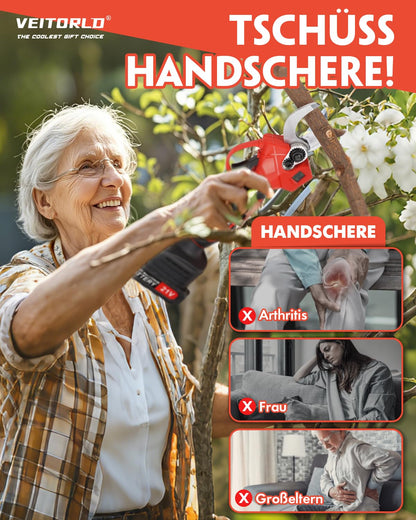 Makita-kompatible Elektrische Akku Astschere Profi Bürstenlos 30MM