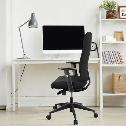 hjh OFFICE PRO-TEC 300 Profi Bürodrehstuhl Stoff Schwarz