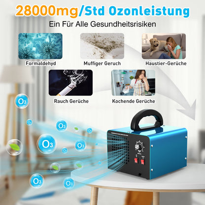 Kasakily Ozongenerator 28000mg/h Industriell – 2 Modi