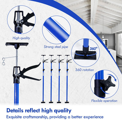CCLIFE Einhand-Deckenstütze Montagestütze 4er Set 115-290 cm