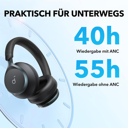 soundcore Space One Kopfhörer mit Noise Cancelling und Hi-Res Audio