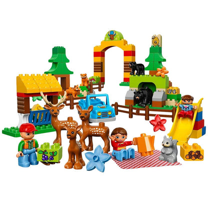 LEGO DUPLO 10584 Wildpark – Tierpark Spielset für Kleinkinder