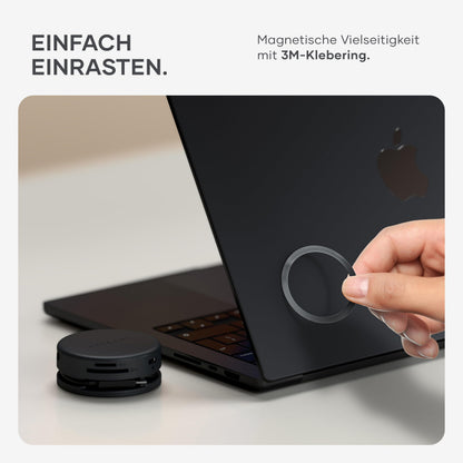 SATECHI OntheGo 7-in-1 USB-C Hub Multiport Adapter, Space Schwarz