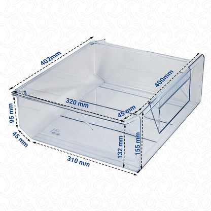 VIOKS Gefrierschrank Schublade Ersatz – AEG/Zanussi 395x160x360mm