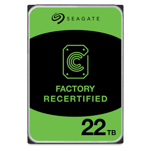 Seagate 22TB Exos X22 Interne Festplatte - Factory Recertified