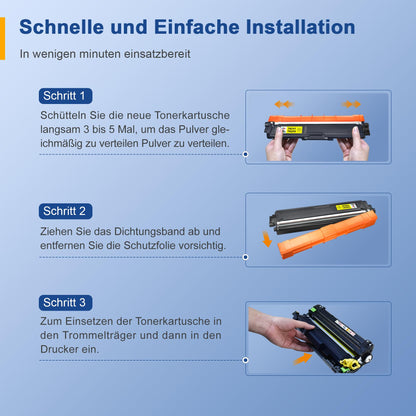 Palmtree TN241 TN245 Toner kompatibel für Brother, 5er-Pack
