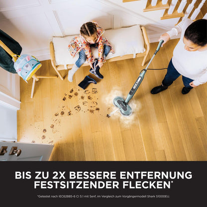 Shark S8201EUCP Automatischer Dampfreiniger Mop - Salbei-Grün