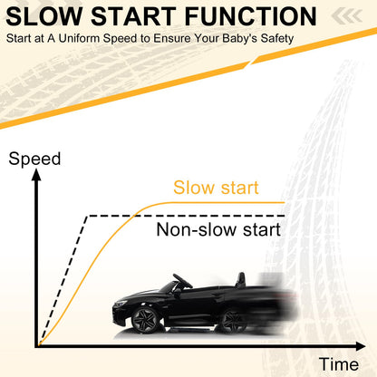 LEADZM Elektro Kinderauto mit Fernbedienung – Schwarz