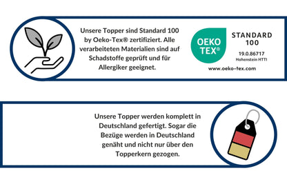 AM Qualitätsmatratzen Premium Gel Topper Gelschaum 110x200 weich