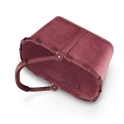 reisenthel carrybag twist maroon Einkaufskorb mit Innentasche, 22 l