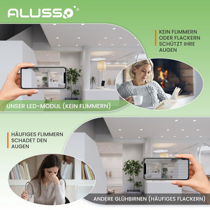 ALUSSO LED Modul 6W 540lm dimmbar, 3 Farbtemperaturen, IP44, 6er-Set