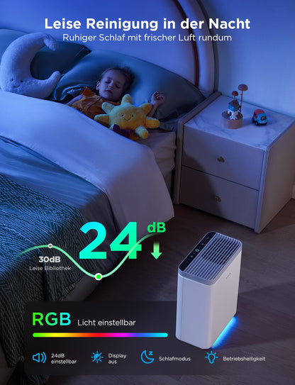 GoveeLife smarter HEPA Luftreiniger für grosse Räume 97m²