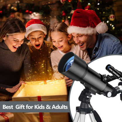 Misilmp Astronomie Refraktor Teleskop 70/400mm – Weiss