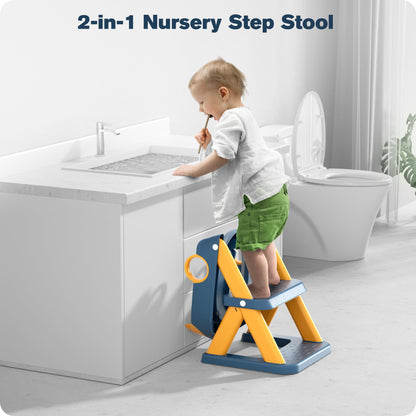 Rabb 1st Toilettensitz mit Treppe, 2-in-1 Toilettentrainer
