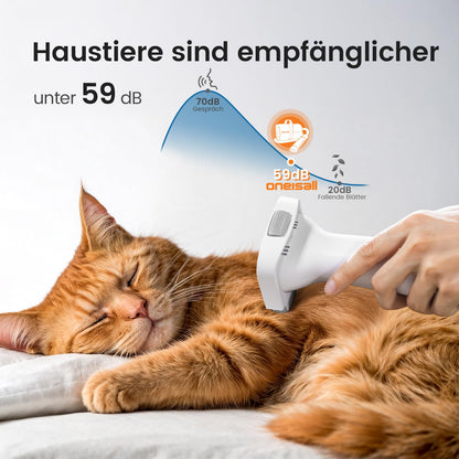 oneisall Hundeschermaschine mit Staubsauger LM2, 7-in-1 Pflegeset