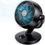 WOWDSGN Tischventilator XD-1586FB, leiser 3D-Luftzirkulator, schwarz