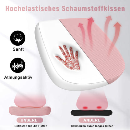 naspaluro ergonomischer Bürostuhl mit Lordosenstütze - Rosa