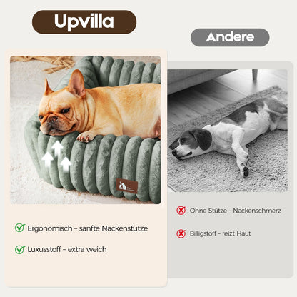Upvilla Hundebett für grosse Hunde, waschbar, dunkelgrau, 92 x 69 cm