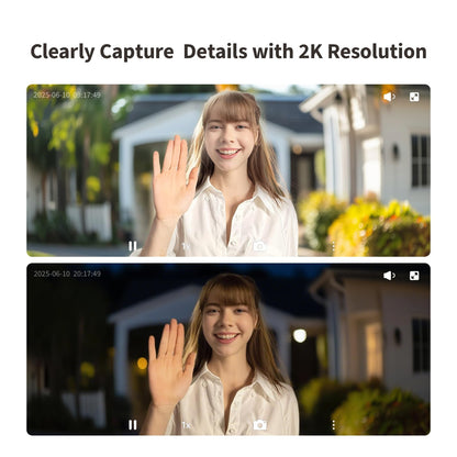 Aqara Smart Türklingel Kamera G410 mit Chime - 2K Matter Hub