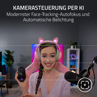 Razer Kiyo Pro Ultra 4K Streaming Webcam für Content – Schwarz