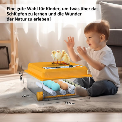 Chalixion Brutautomat vollautomatisch für 16 Eier mit LED Eierleuchte