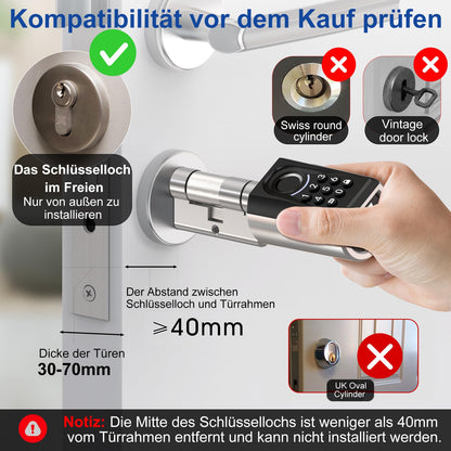 WELOCK ToucA51 Elektronisches Türschloss – Fingerabdruck Smart Lock