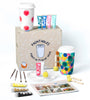 Pott'd Paintables DIY Keramik-Bemalen-Set mit 2 Reisebechern – doppelwandige Keramik mit Silikondeckel