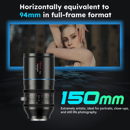 SIRUI Venus 150mm T2.9 1.6X Anamorph Vollformat Objektiv E-Mount