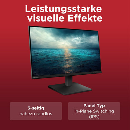 Lenovo L27qe 27 Zoll QHD Monitor, IPS, 100 Hz, Raven schwarz