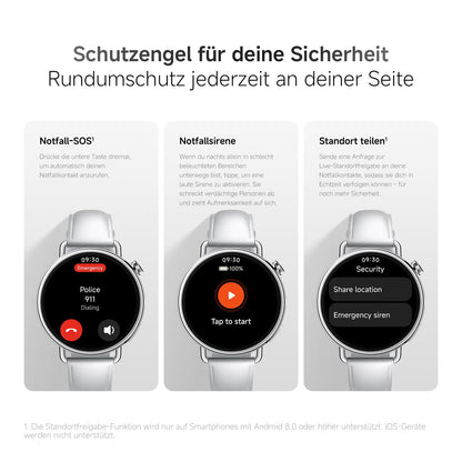 Xiaomi Watch S4 41mm Smartwatch mit Edelstahlgehäuse, Mintgrün
