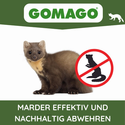 GOMAGO Marderschutz Set Duftstoff Vergrämung – 2er Set Haus