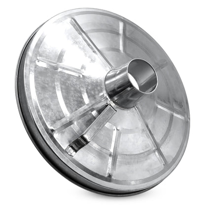 Spetebo Verbrennungstonne 75 l aus verzinktem Metall mit Deckel
