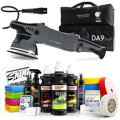 chemicalworkz DA9 Pro Max Exzenter Poliermaschinen Set - 20-teilig