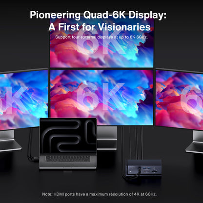 iVANKY FusionDock Max 1 Dual TB4 Docking Station – Mac Quad 6K