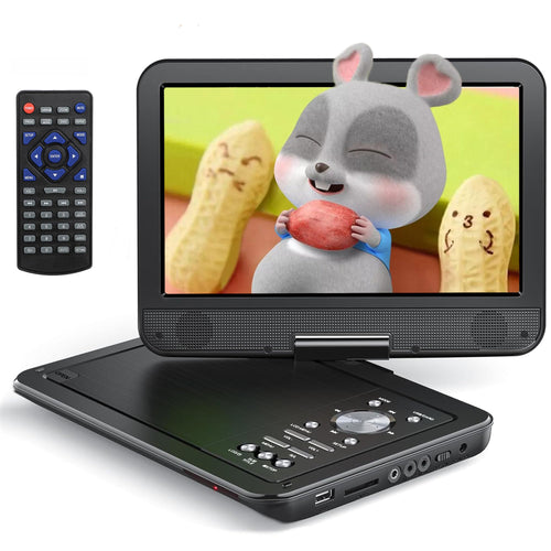 YOTON YD105 Tragbarer DVD-Player 12,5 Zoll mit HD-Drehbildschirm für Auto und Zuhause