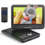 YOTON YD105 Tragbarer DVD-Player 12,5 Zoll mit HD-Drehbildschirm für Auto und Zuhause