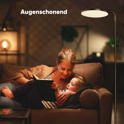 SIBRILLE LED Stehlampe 36W, dimmbar mit Fernbedienung Deckenfluter