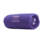 JBL Flip 7 Bluetooth-Lautsprecher, IP68 wasserdicht, Violett – mit Handgelenkriemen und Karabiner