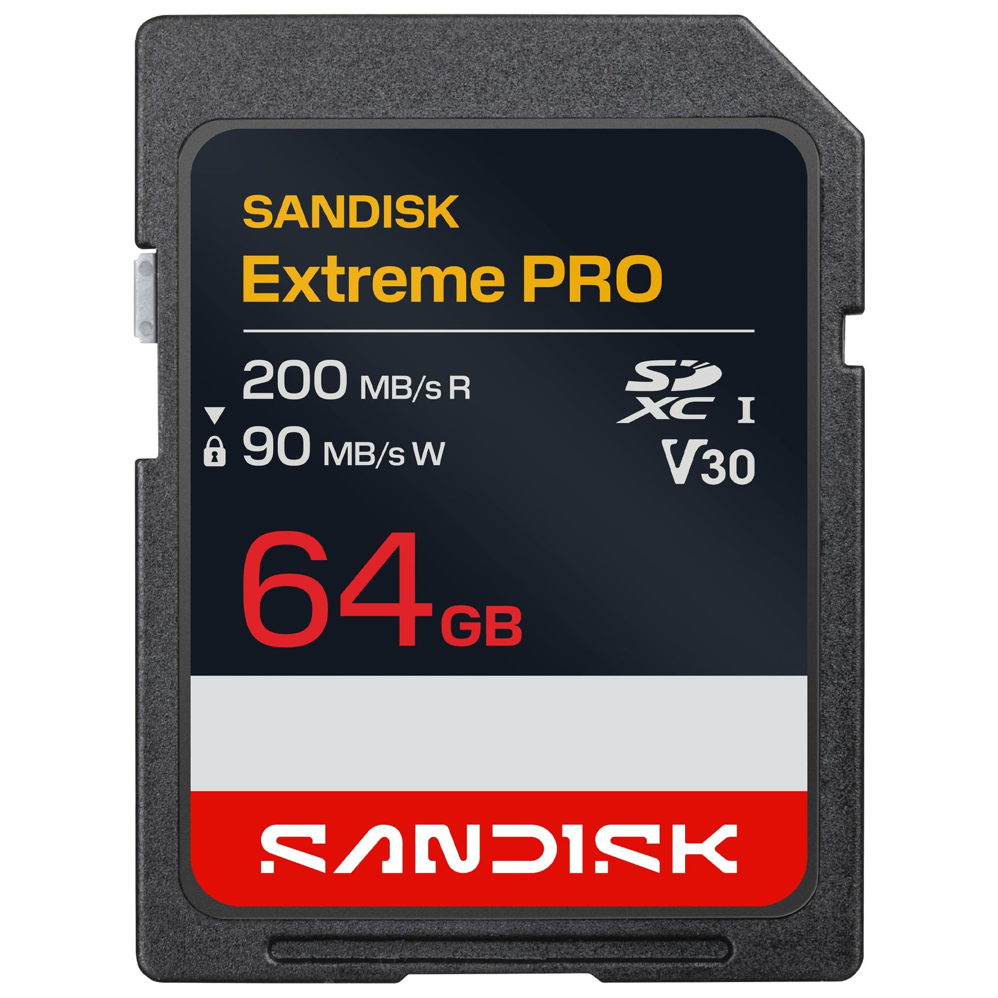 SanDisk Extreme PRO SD UHS-I Speicherkarte 64 GB, 200 MB/s für 4K-UHD-Video