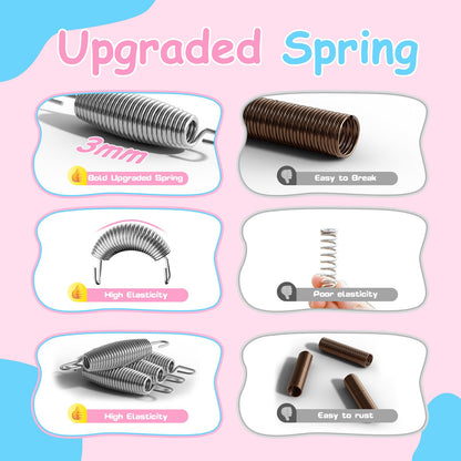 FitinOne Kindertrampolin 140cm mit Schaukel & Turnstange