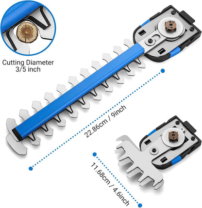 DEKOPRO 2-in-1 Akku-Heckenschere 20V mit Akku und Ladegerät