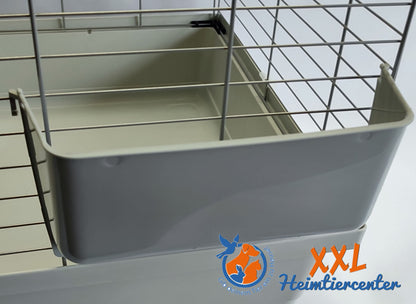 Tierwelt Kaninchen Meerschweinchen Stall 1.20m – Grau Neu