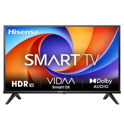 Hisense 40E4QT Smart TV Fernseher - 40 Zoll Full HD. Schwarzer Fernseher. Streamt Filme, Serien & TV-Programme.