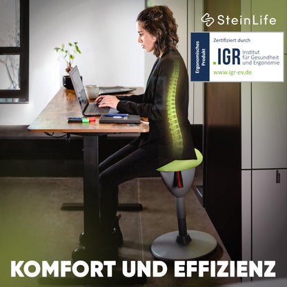 SteinLife Cone Wackelhocker Ergonomisch – Höhenverstellbar