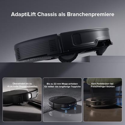 roborock Saros 10R Saugroboter mit Wischfunktion - Ultra Slim
