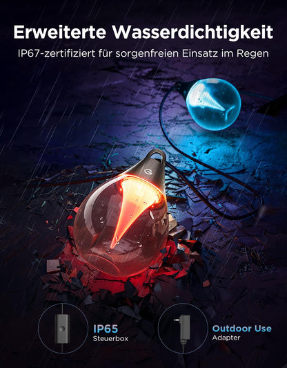Govee LED Lichterkette Aussen 30M – RGBWIC Dimmbar Smart