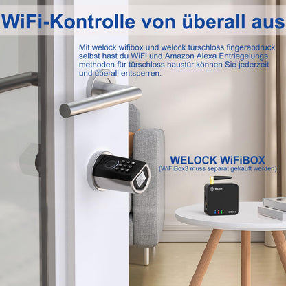 WELOCK ToucA51 Elektronisches Türschloss – Fingerabdruck Smart Lock