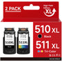 Neiber PG-510 CL-511 XL Druckerpatronen Multipack für Canon Pixma, schwarze und farbige Patrone